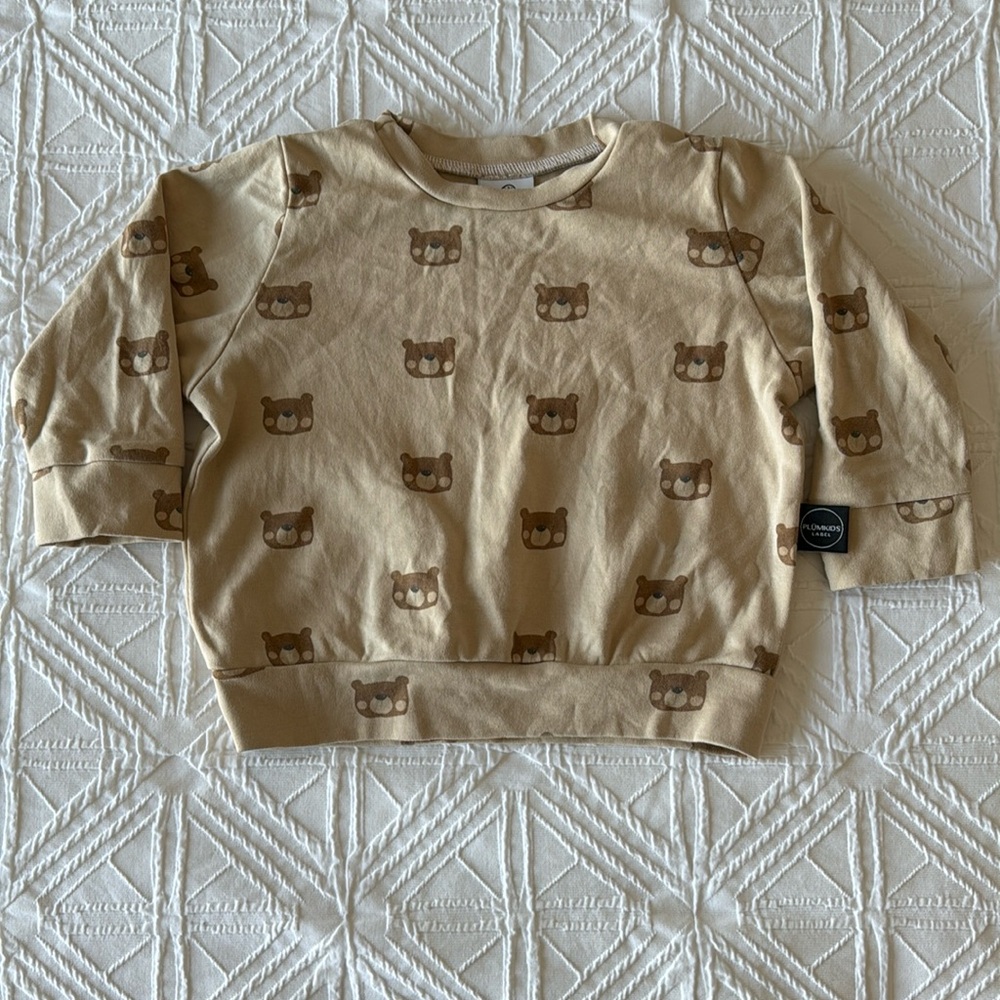 PLÜM KIDS | Toddler Soft Bear Sweater | Size 12-24 months